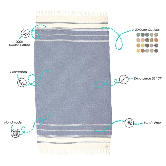 Turkish boho towel - Picture 6 of 7